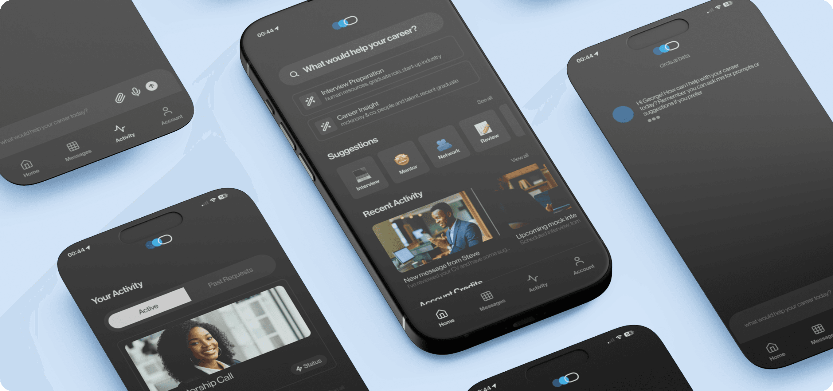 George speaking at an event