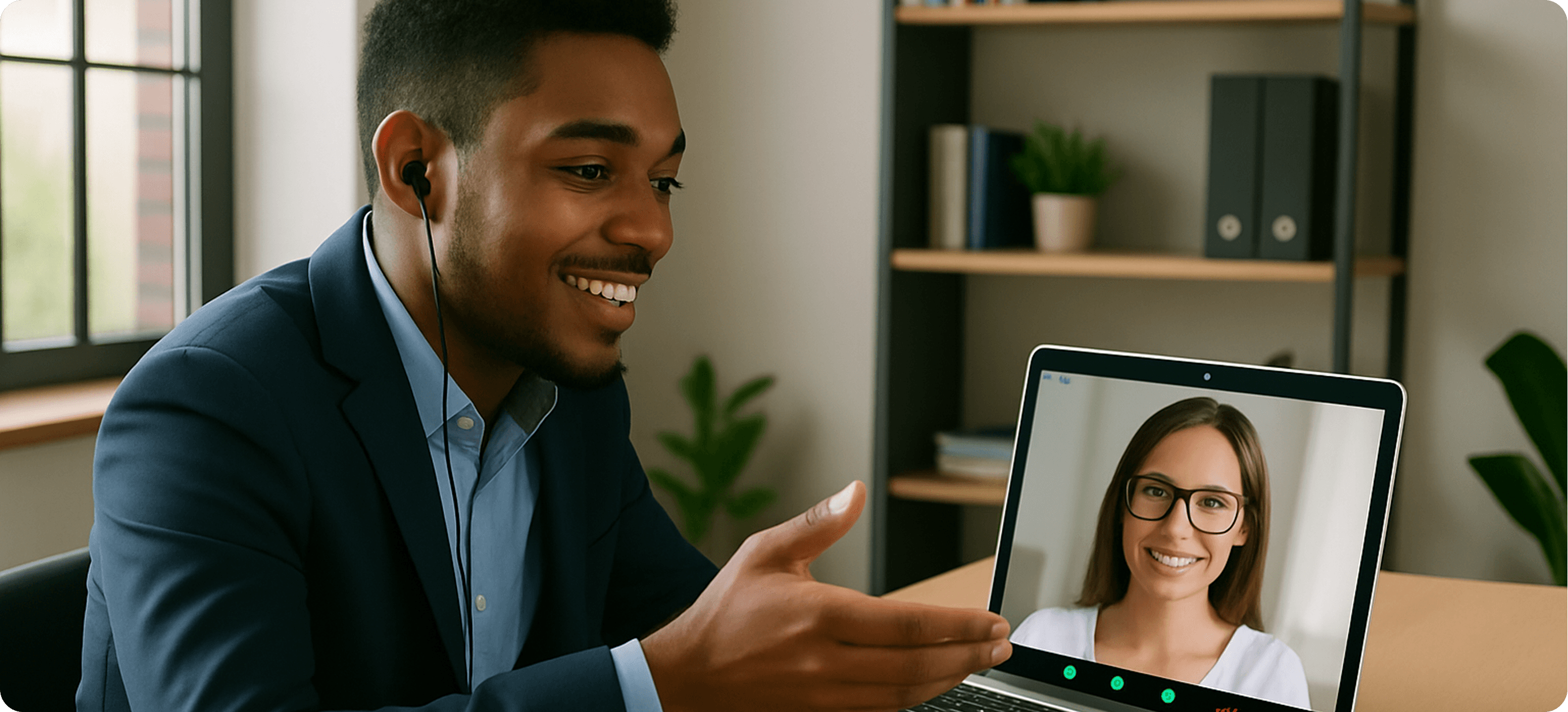 George speaking at an event